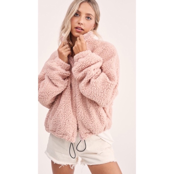 🐻 Oversized Teddy Zip Up Jacket 🐻 - Picture 3 of 11